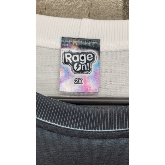 Rage On Multi Color Mens Short Sleeve,  Size 2X - Picture 4 of 4